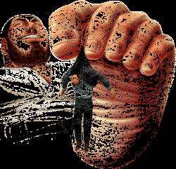 [Gakuranman/Chijimetaro] Artworks and animations (male giants) page 9