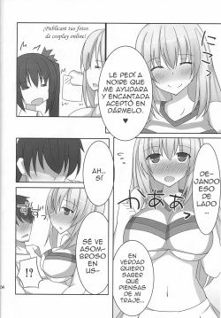 (C86) [Kyojinkou (Toyo)] Kyonyuu Onee-san Kei Megami ni Yasashiku Shibori Toraretai! 2 (Hyperdimension Neptunia) [Spanish] [Jamenesles] page 4