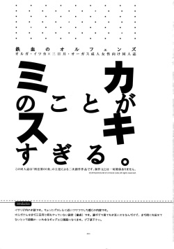 (C90) [Article 60 of Criminal Code (Shuhan)] Mika no Koto ga Suki Sugiru. (Mobile Suit Gundam Tekketsu no Orphans) page 2