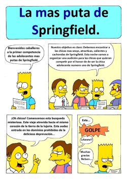 Comic xxx de "Los Simpsons" - La mas puta de Springfield (Español) page 1