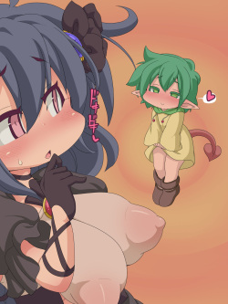 [F no heya (handa)] aru machi musume-san to inma-san. page 3