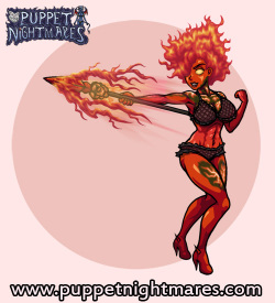 (Puppet Nightmares) Fire Giantess Hecation Game Sprites page 3