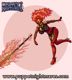 (Puppet Nightmares) Fire Giantess Hecation Game Sprites page 6