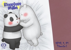 [Yanwari] Sleepless Night (We bare bears) page 1