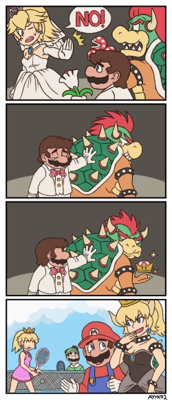 Bowsette/Peacher Super Crown Fanart page 1