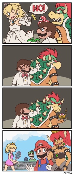 Bowsette/Peacher Super Crown Fanart page 3