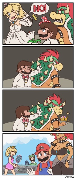 Bowsette/Peacher Super Crown Fanart page 4