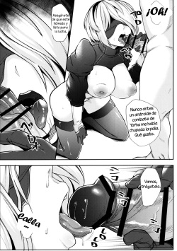 (COMIC1☆11) [Batten Kariba (mmm)] 2B to be Saimin Benki (NieR:Automata) [Spanish] [Solarismaximum] page 8
