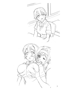[Akio Takami] Misaki and Mika Sensei Sketchbook page 3