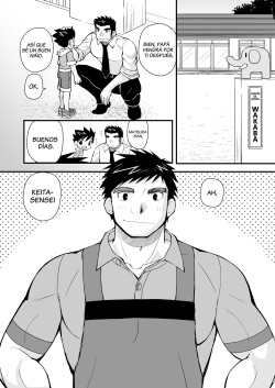 [Higedaihuku (Yui Masamichi)] Keita Sensei to Ore no Tou-chan | Keita-Sensei &amp; My Daddy [Spanish] [The Wandering Shadow] [Digital] page 5