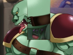 [Squeeze All] Onna Kishi Sofia vs Nikuyoku no Orc ~Chijoku no Ishukan Tougijou~ page 4